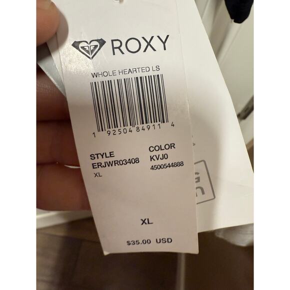 Roxy UPF 50+ Rash Guard Swim Shirt Sun protection Size XL - Picture 4 of 8